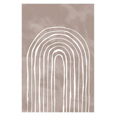Art Prints Unique Arch One Way III White Printed Wall Art