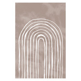 Art Prints Unique Arch One Way III White Printed Wall Art