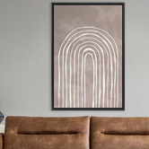 Art Prints Unique Arch One Way III White Printed Wall Art