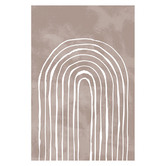 Art Prints Unique Arch One Way III White Printed Wall Art