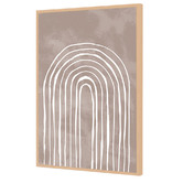Art Prints Unique Arch One Way III White Printed Wall Art