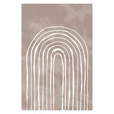 Art Prints Unique Arch One Way III White Printed Wall Art