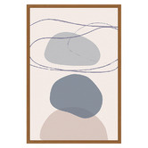 Art Prints Unique Blue New Shapes IV Printed Wall Art