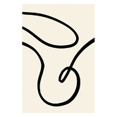 Art Prints Unique Black Lines II Printed Wall Art
