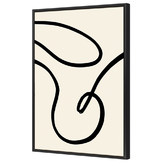 Art Prints Unique Black Lines II Printed Wall Art
