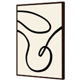 Art Prints Unique Black Lines II Printed Wall Art