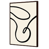 Art Prints Unique Black Lines II Printed Wall Art