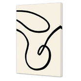 Art Prints Unique Black Lines II Printed Wall Art