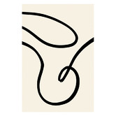 Art Prints Unique Black Lines II Printed Wall Art