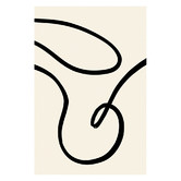 Art Prints Unique Black Lines II Printed Wall Art
