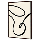 Art Prints Unique Black Lines II Printed Wall Art