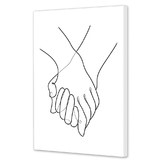Art Prints Unique Holding Hands Printed Wall Art