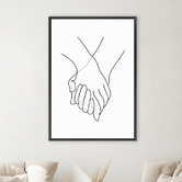 Art Prints Unique Holding Hands Printed Wall Art