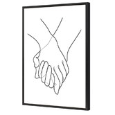 Art Prints Unique Holding Hands Printed Wall Art
