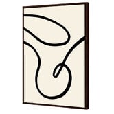Art Prints Unique Black Lines II Printed Wall Art