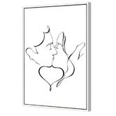 Art Prints Unique The Kiss Printed Wall Art