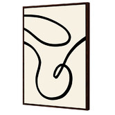 Art Prints Unique Black Lines II Printed Wall Art