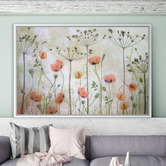 Art Prints Unique Poppy Meadow Printed Wall Art