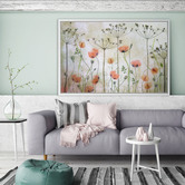 Art Prints Unique Poppy Meadow Printed Wall Art