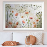 Art Prints Unique Poppy Meadow Printed Wall Art