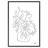 Art Prints Unique White Flower Bouquet Printed Wall Art