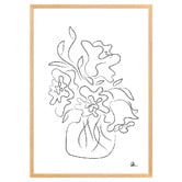 Art Prints Unique White Flower Bouquet Printed Wall Art