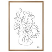 Art Prints Unique White Flower Bouquet Printed Wall Art