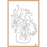 Art Prints Unique White Flower Bouquet Printed Wall Art