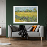 Art Prints Unique Field with Flowers Near Arles Printed Wall Art