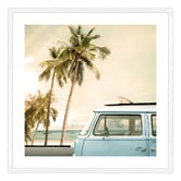 Art Prints Unique Kombi at the Coast Printed Wall Art