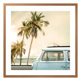Art Prints Unique Kombi at the Coast Printed Wall Art