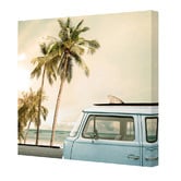 Art Prints Unique Kombi at the Coast Printed Wall Art