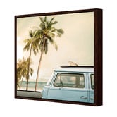 Art Prints Unique Kombi at the Coast Printed Wall Art