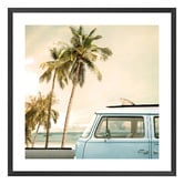 Art Prints Unique Kombi at the Coast Printed Wall Art
