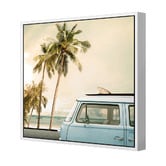Art Prints Unique Kombi at the Coast Printed Wall Art