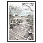 Art Prints Unique Stradbroke Boardwalk Printed Wall Art
