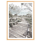 Art Prints Unique Stradbroke Boardwalk Printed Wall Art