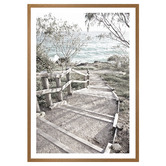 Art Prints Unique Stradbroke Boardwalk Printed Wall Art