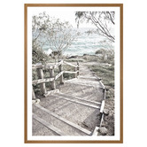 Art Prints Unique Stradbroke Boardwalk Printed Wall Art