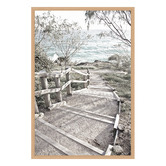 Art Prints Unique Stradbroke Boardwalk Printed Wall Art