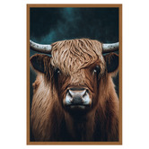 Art Prints Unique Highland Cow Printed Wall Art