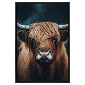 Art Prints Unique Highland Cow Printed Wall Art