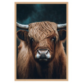Art Prints Unique Highland Cow Printed Wall Art