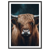 Art Prints Unique Highland Cow Printed Wall Art
