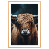 Art Prints Unique Highland Cow Printed Wall Art