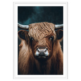 Art Prints Unique Highland Cow Printed Wall Art