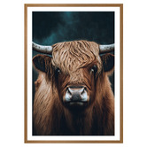 Art Prints Unique Highland Cow Printed Wall Art