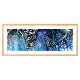 Art Prints Unique Fire Cracking Cobalt Printed Wall Art
