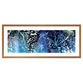 Art Prints Unique Fire Cracking Cobalt Printed Wall Art