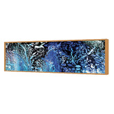 Art Prints Unique Fire Cracking Cobalt Printed Wall Art